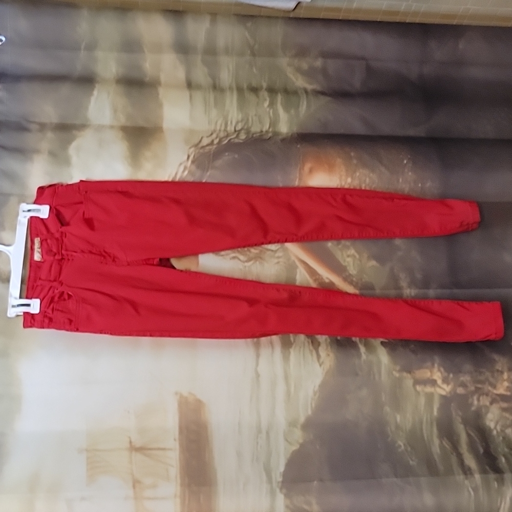 Cherry Red skinny pants